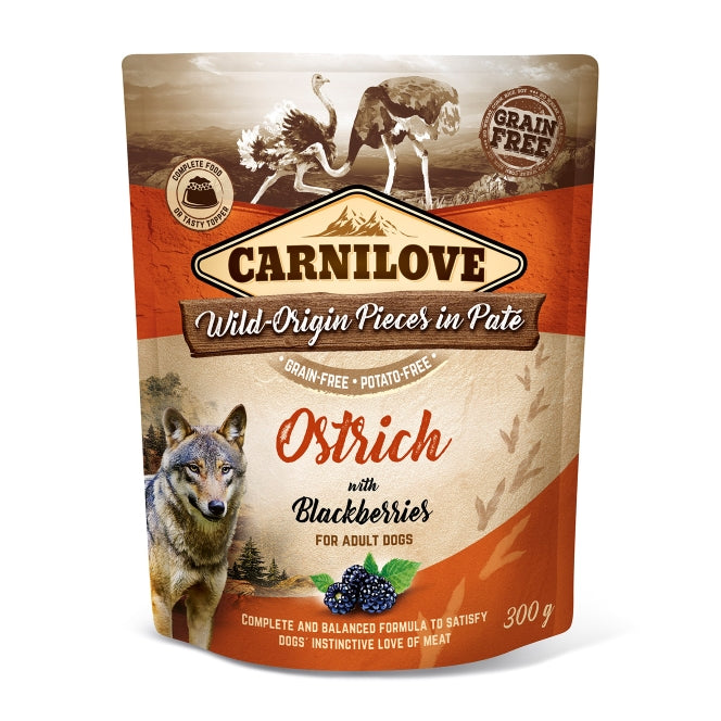 Carnilove - Dog Pouch Paté Ostrich & Blackberry