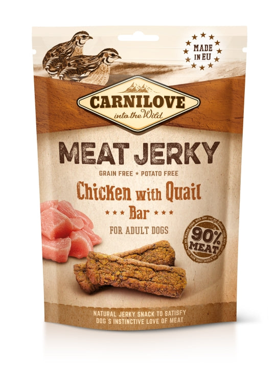 Carnilove - Meat Jerky Chicken & Quail Bar