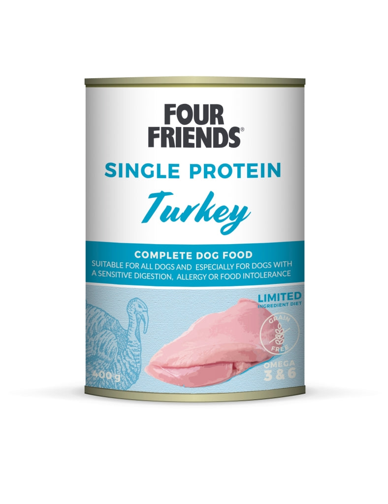 FourFriends - Single Protein Turkey Våtfoder