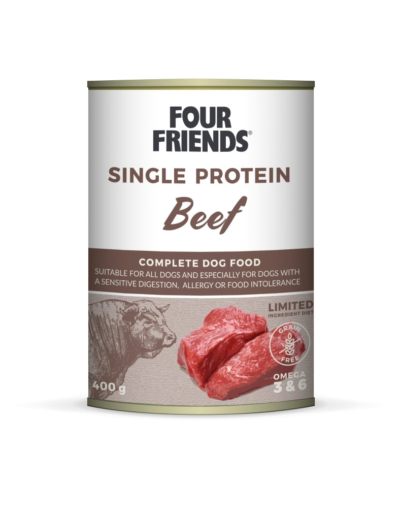 FourFriends - Single Protein Beef Våtfoder