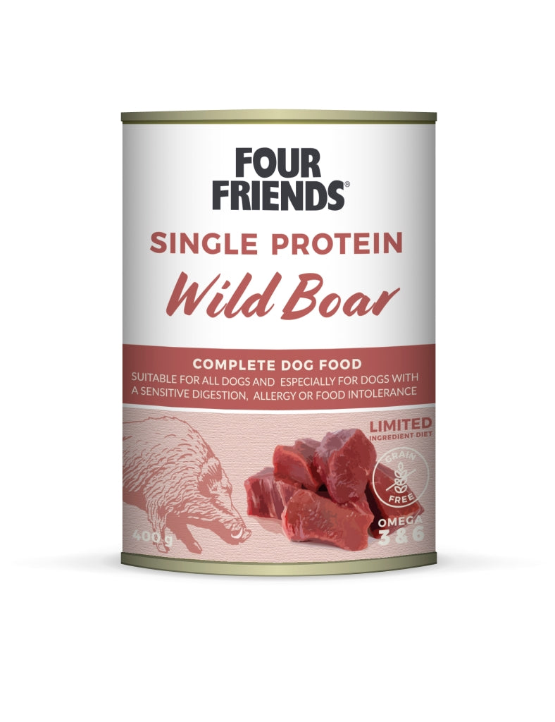 FourFriends - Single Protein Wild Boar Våtfoder