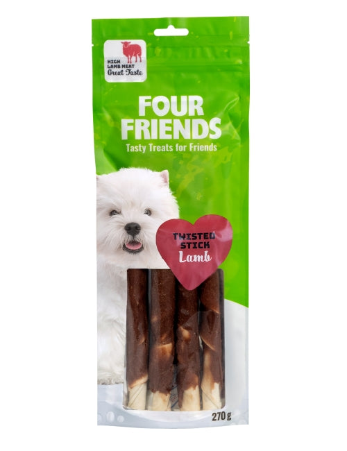 FourFriends - Twisted Stick Lamb 25 cm, 4 st