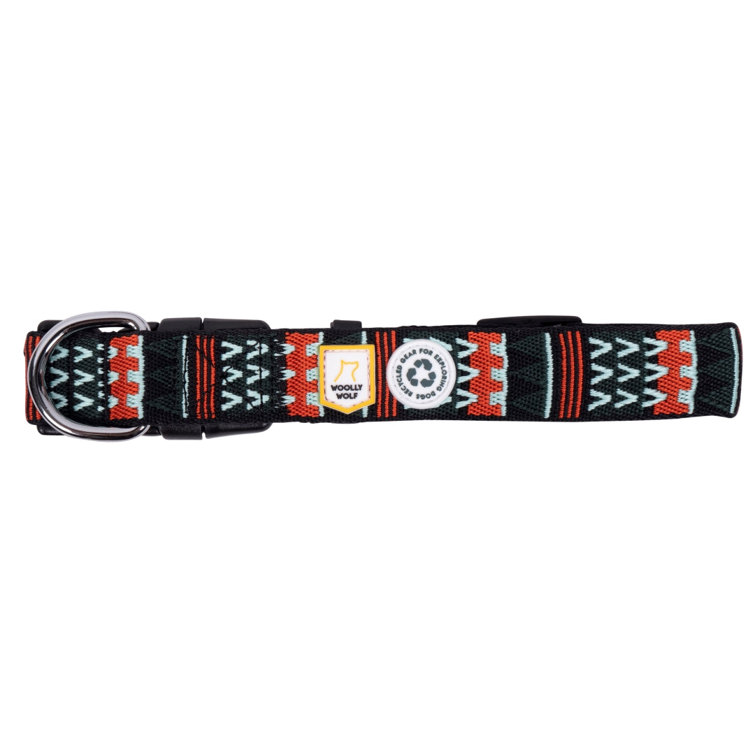 Woolly Wolf Hundhalsband I Färgen Woodland