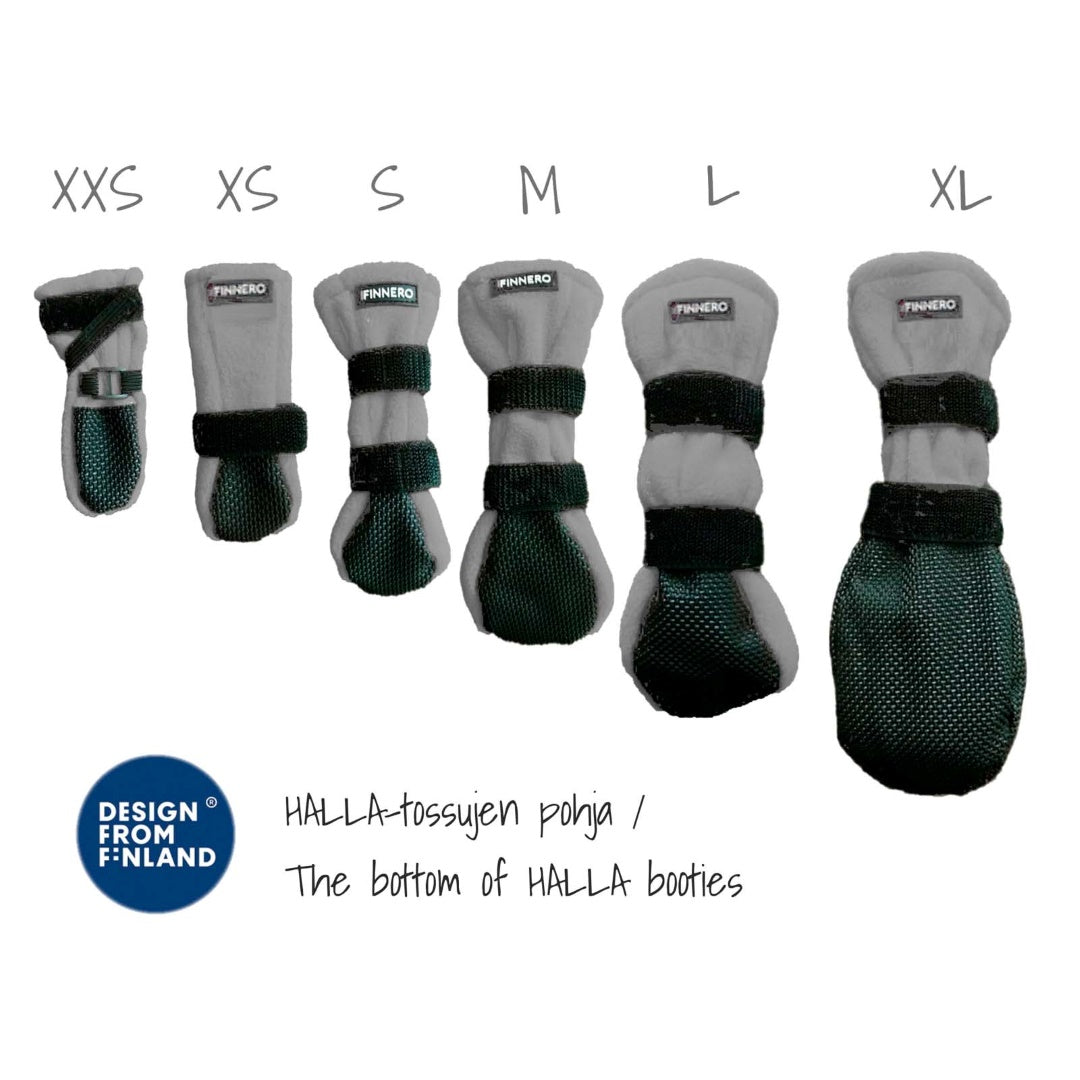 Finnero - Halla Reflex Hundsko Grå (4-pack)