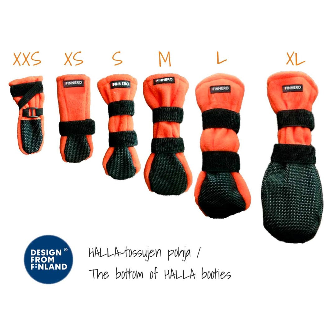 Finnero - Halla Reflex Hundsko Orange (4-pack)