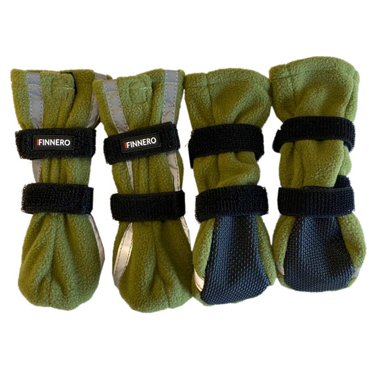 Finnero -  Halla Reflex Hundsko Grön (4-pack)